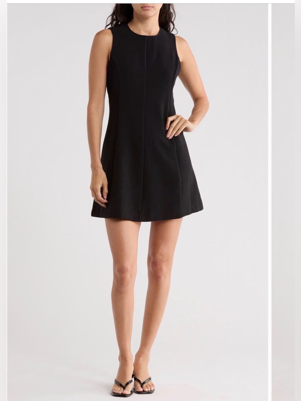 French Connection Black Sleeveless A-Line Mini Dress size 6